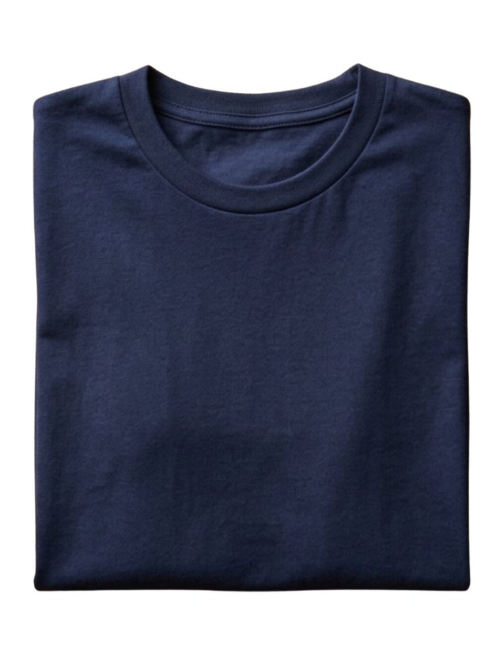 Men's Plain Crew Neck T-Shirt Solid Navy Blue Short Sleeve Basic Tee S-XL